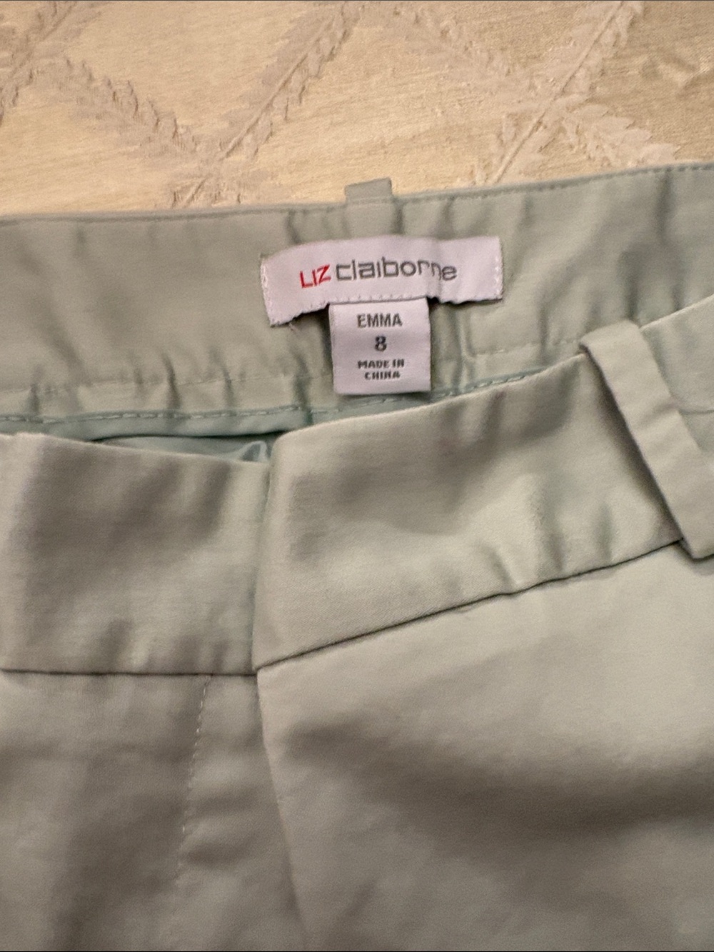 Liz Claiborne Womens Emma Dress Pants in Mint Green